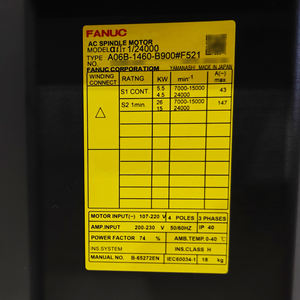 Moteur servo AC série Alpha FANUC A06B-1460-B900 - Product Image 2