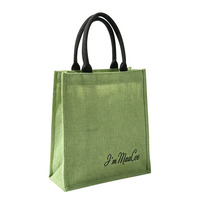 Sacs fourre-tout en jute vierges pour la vente en gros aux fabricants, réutilisables, naturels, pour les courses, avec rubans décoratifs pour cadeaux de mariage