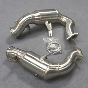 High Performance Resonator Downpipe for Porsche Macans Turbo 2014-2017 3.0T/3.6T - Stainless Steel - Product Image 6