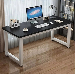 <span class=keywords><strong>Bureau</strong></span> d'ordinateur minimaliste long et peu encombrant, <span class=keywords><strong>bureau</strong></span> d'écriture étroit moderne blanc avec plateau en métal, idéal pour les petits espaces et les appartements. - Product Image 3