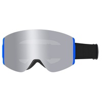Máscara de natación FA‑080, lentes de PC antivaho de gran angular y alta definición, gafas de esquí para exteriores para todas las condiciones de luz, para hombres y mujeres