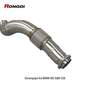 ท่อไอเสียสแตนเลส 304 ขนาด 3.5 นิ้ว แบบลดขนาดตรงสำหรับ BMW S58 M3 M4 G80 G82 3.0T ปี 2021-2025 แบบขัดเงา - Product Image 6