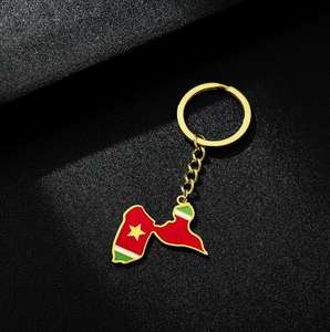 Porte-clés pendentif Gouttes d'or <span class=keywords><strong>de</strong></span> l'île <span class=keywords><strong>de</strong></span> <span class=keywords><strong>Guadeloupe</strong></span>, accessoires <span class=keywords><strong>de</strong></span> décoration, style ethnique, accessoires polyvalents en acier inoxydable - Product Image 1