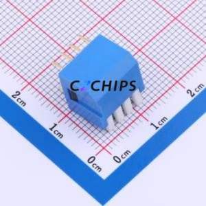 DP-04-B-T DIP Switch Through hole Component (THT) Switch Piano Key Single Pole Single Throw 4 2.54mm - Product Image 2