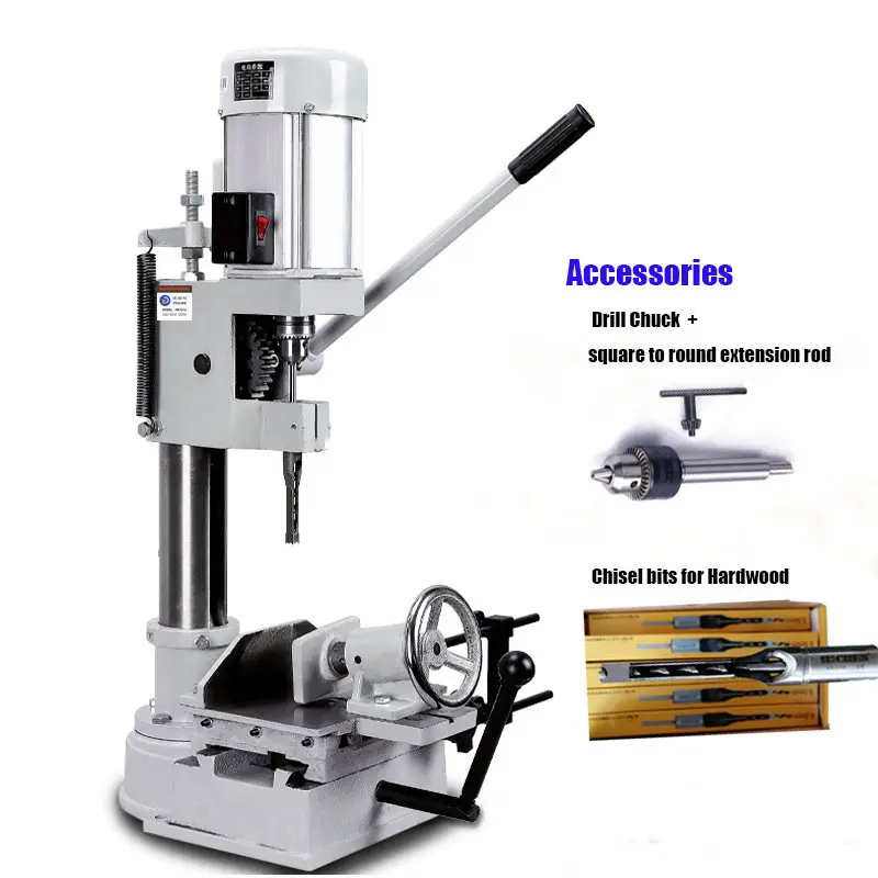 WOODPRO MK361A 1200W mortaiseuse à bois tenon machine à tesouffler la poussière dispositif de travail du bois mortaiseuse à burin