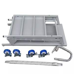 गोदाम स्टील रोलिंग पहियों के साथ मोबाइल कदम मंच सीढ़ी गाड़ी - Product Image 6
