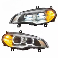 Pour X5 2007-2013 Ensemble de phares - Modèle E70 Rétrofit en xénon laser LED avec feux de jour 12V 6000K