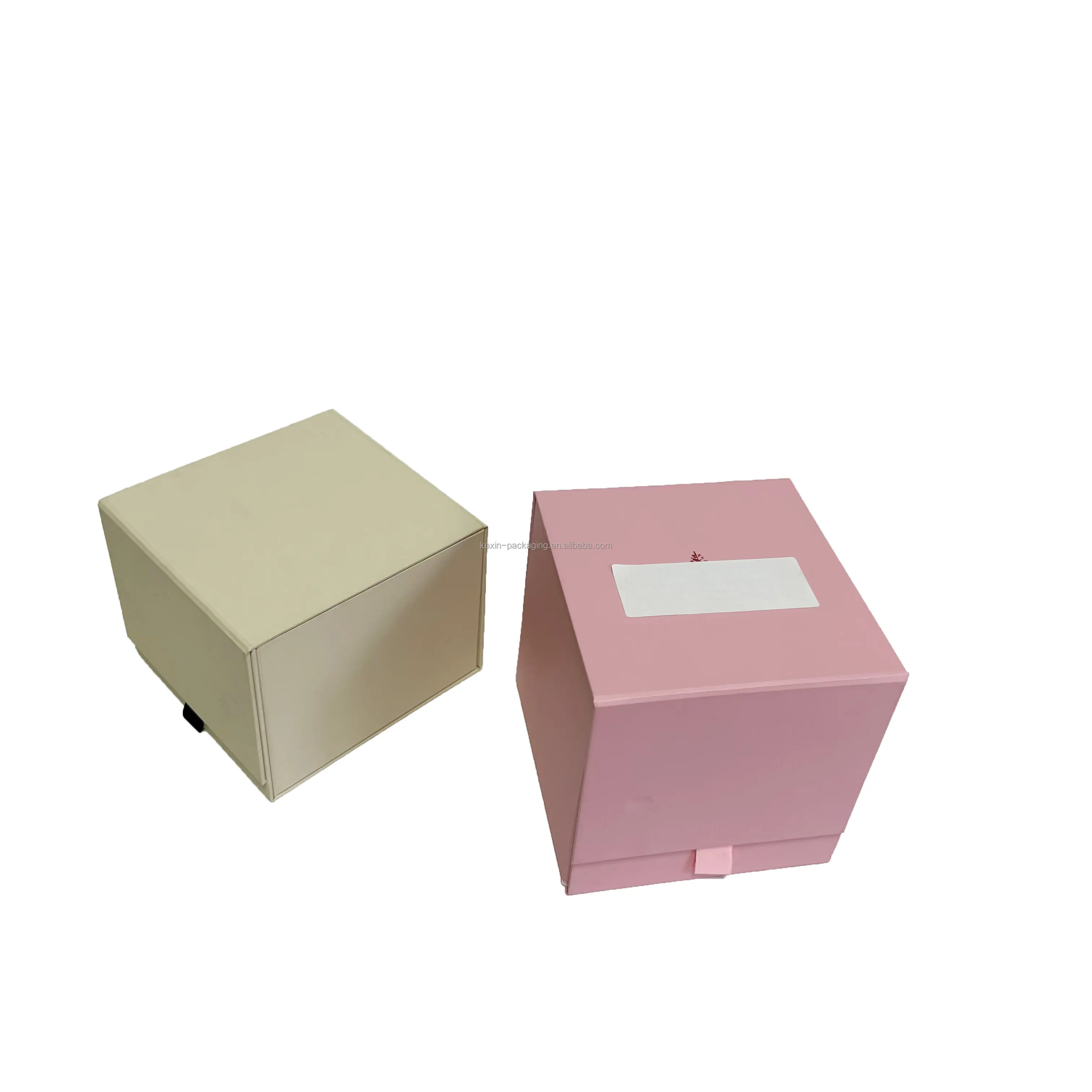 Luxury Candle Packaging Boxes Eid Gift Box Bronzing Printing Candle Box