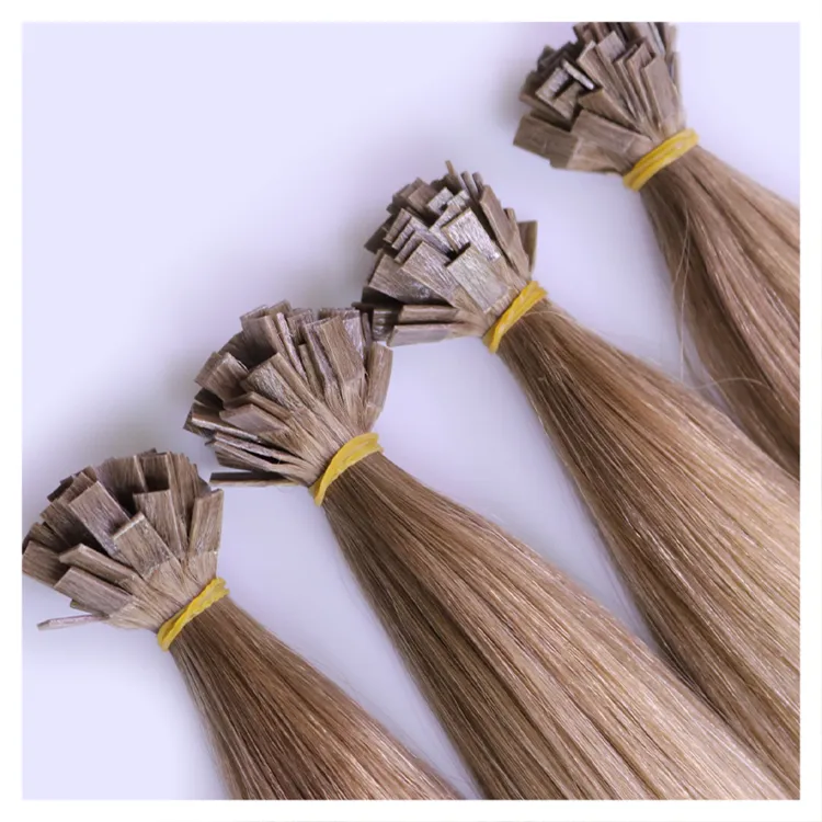 Changshunfa-extensiones de cabello italiano de doble punta, cabello humano de queratina virgen prepegado