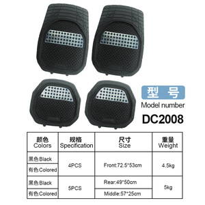 Alfombrillas Universales de Goma para Auto C2011, Impermeables, en Forma de Recipiente, Rectangulares, Personalizables - Product Image 3