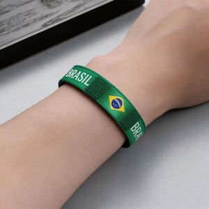 Wholesale Best-selling New 2026 National Team Bracelet Football Fan Wristband Accessories Souvenirs Wire Woven - Product Image 3