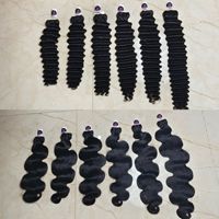 Vente en gros de cheveux vierges brésiliens en vrac, extensions de cheveux humains, cheveux bruts cambodgiens, afro, crépus, bouclés, raides, en lots