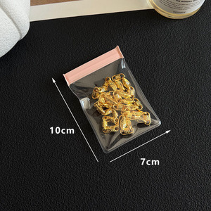 High Quality EVA Translucent Jewelry <b>Bag</b> Ring Necklace Earring Packaging Pouch <b>Bag</b> Pink Dustproof Zipper <b>Bag</b> with Logo Custom - Product Image 2