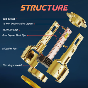 DGLS Fábrica al por mayor <span class=keywords><strong>V8</strong></span> auto camión CANbus LED faro 160W 16000LM luces de coche H1 H4 H7 9005 H11 bombilla de faro Led para coche - Product Image 4