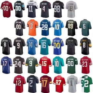 Camiseta de Fútbol Americano Personalizada con Cuello en V, Secado Rápido, para Hombre Adulto, Uniformes Sublimados de 360g, Tiempo de Entrega de Muestra de 7 Días - Product Image 5