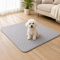 Tapis d'entraînement absorbant et antidérapant pour animaux de compagnie, lavable et réutilisable, imperméable, pour chats et petits animaux
