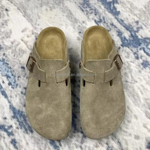 <span class=keywords><strong>Zuecos</strong></span> <span class=keywords><strong>de</strong></span> Alta Calidad en Cuero Genuino y Gamuza <span class=keywords><strong>de</strong></span> Vaca, Sandalias EVA con Masaje, Zapatos <span class=keywords><strong>de</strong></span> Playa Transpirables con Punta <span class=keywords><strong>de</strong></span> <span class=keywords><strong>Madera</strong></span> <span class=keywords><strong>para</strong></span> <span class=keywords><strong>Hombre</strong></span> y Mujer - Product Image 4