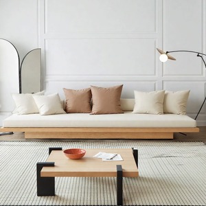 Solid Wood Furniture New Chinese-Style <strong>Pine</strong> Sofa <strong>Bed</strong> for Homes and Hotels Natural Wood Chair and Balcony Seat for Living Room - Product Image 5