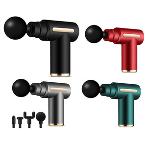 Mini pistola de masaje, masajeador muscular eléctrico, 12 niveles de velocidad, Motor sin escobillas, batería de 800mAh, recargable por USB, 5 cabezales de masaje - Product Image 5