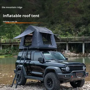 Tenda da Tetto Gonfiabile Quattro Stagioni, Impermeabile 3000mm+, Pieghevole, Leggera, in Tessuto Oxford 420D, per Campeggio all'Aperto, SUV e Auto - Product Image 1