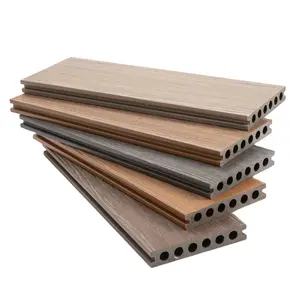 Werks-Anti-Rutsch-Outdoor-WPPC-Verbundwerkstoff Holz Co-Extrusion-Deckfliesen 140 * 23 mm wasserdichter verarbeiteter Laminatboden