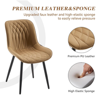 Chaises de salle à manger en tissu, style luxe moderne, pour salon, restaurant, cuisine, en velours