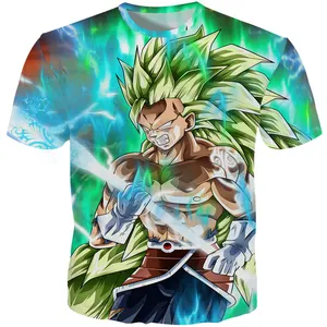 Gratis Monster Kwaliteit Tshirt Zomer Shirts Print Goku Dragonball 3d T-Shirt Cool Tees Anime Tops Mannen Custom T-Shirt Printer Gebruikt