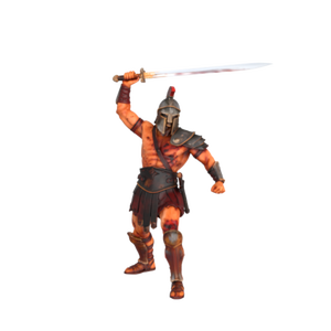 Custom Resin Spartan Warrior <strong>Figurine</strong> with Sword Ancient Greek Gladiator Statue for Home Decoration - Product Image 1