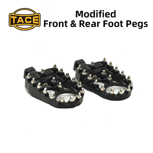 Reposapiés Delanteros y Traseros CNC para Motocicleta Harley X48 XL1200 750 883 Breakout Heritage, Pedales de Aluminio en Negro Cromado - Product Image 6