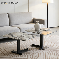 Table basse de style italien moderne de luxe, table basse en marbre sur mesure pour salon éthiopien, vente en gros pour la maison