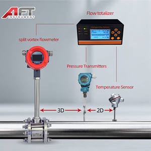เครื่องวัดการไหลของไอน้ำแบบวอร์เท็กซ์เชดดิ้งสำหรับไอน้ำร้อนเกินอุณหภูมิปกติในโรงไฟฟ้าอุตสาหกรรมเคมี - Product Image 4