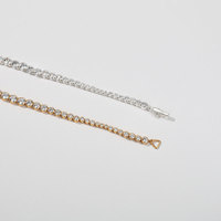Collier ras du cou tendance INS plaqué or 24 carats en argent 925 serti de zircon, chaîne longue pour pull, collier à tirer pour femmes, bijoux