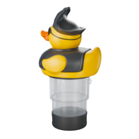 Distributeur flottant de chlore pour piscine en forme de canard en plastique vinyle pour l'entretien et le nettoyage des spas et piscines