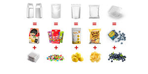 Machine automatique de remplissage de forme verticale, pour pommes de terre, Chips, épices, fruits secs, grains de café - Product Image 2