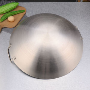 Wok de Acero Inoxidable de 80 cm de Gran Capacidad para Uso Comercial, Sartén para Saltear al Estilo Chino para Restaurantes y Hoteles - Product Image 4