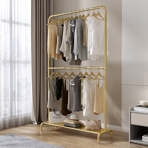 Rak <span class=keywords><strong>Display</strong></span> Dinding Logam Emas Modern untuk Toko dan Toko Ritel, <span class=keywords><strong>Display</strong></span> Pakaian 120x165cm, Penggunaan Dalam/Luar Ruangan - Product Image 1