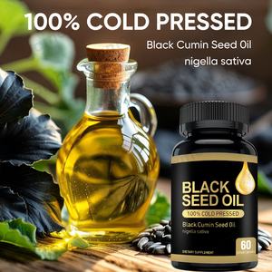 Fabriek Direct 100% Pure Koudgeperste Biologische Zwarte Zaadolie (<span class=keywords><strong>Nigella</strong></span> <span class=keywords><strong>Sativa</strong></span>) Softgels Voor Tieners Volwassenen Gezondheidsregulering - Product Image 1