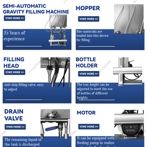 Vodka Whisky Brandy Tequila chất lỏng màu đỏ đóng nắp ghi nhãn rượu chai thủy tinh trọng lực Máy chiết rót - Product Image 6