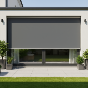 Retractable Side Awning Door <b>Window</b> <b>Screen</b> 86.6 In Anthracite Minimalist Design Easy To Install - Product Image 3
