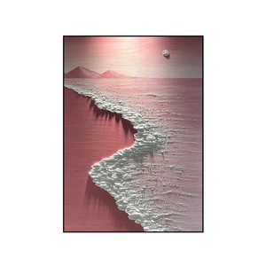 Hand Painted Oil Painting Abstract Ocean Waves 3D Effect Unframed Living Room Decor Artwork - Product Image 5