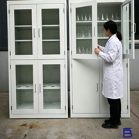 Armario de almacenamiento de utensilios de vidrio para laboratorio, totalmente de acero, para laboratorios clínicos de hospitales y CDC, laboratorios de pruebas de alimentos, laboratorio Baitu.