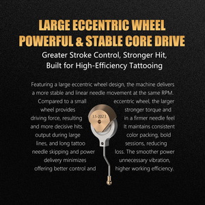 Macchinetta per Tatuaggi Wireless Professionale Ambition Ninja Max+ con Motore Senza Nucleo da 2000mAh e Corsa da 3,5mm per Artisti del Body Art - Product Image 3