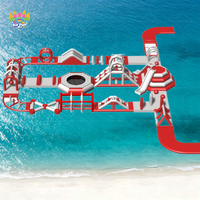 Parc aquatique gonflable en PVC durable, personnalisé, pour usage commercial, grand centre de jeux aquatiques extérieur pour enfants et adultes, idéal pour l'été