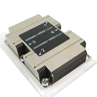 Dissipateur thermique en aluminium Yuanyang pour serveurs personnalisés, à ailettes et fixation par boucle