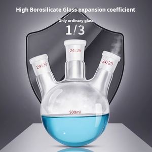 ラボグラス<span class=keywords><strong>3</strong></span>ネック丸底沸騰フラスコ5ml-50000ml 24/29 29/32ジョイント - Product Image 3