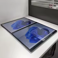Ordinateur portable à double écran de conception récente, grand écran principal + petit écran tactile, taille et configuration personnalisables pour les entreprises