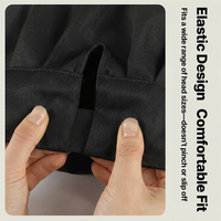 Chapeau de chef en forme de champignon, casquette de cuisine et de restauration, réglable, élastique, respirant, en polyester plissé, pour hôtel