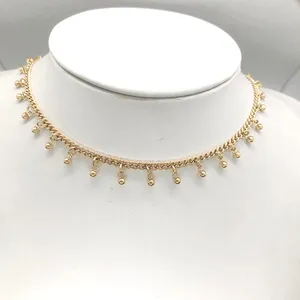 Truyền Cảm Hứng Trang Sức Dangling Chấm Choker Vòng Cổ Bóng Chuỗi Vòng Cổ Tùy Chỉnh Cổ Điển Phụ Nữ Trang Sức Bán Buôn