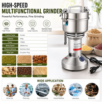 Broyeur électrique en acier inoxydable 1900W, pulvérisateur 350g, moulin à grains, épices, café, avec prise EU