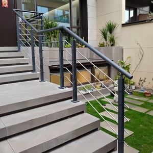 Modern <strong>Design</strong> Stainless Post Balcony Handrail Balustrade Outdoor <strong>Stair</strong> Terrace Tube <strong>Railing</strong> - Product Image 1